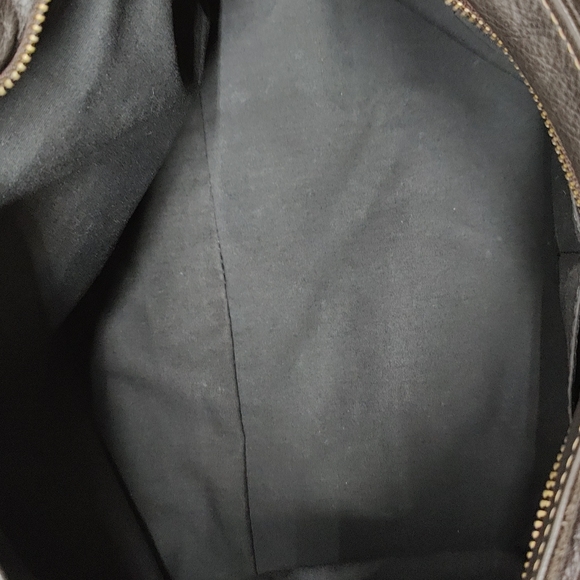 Vera Pelle Firenze Brown Leather double zipper Shoulderbag/ Tote - Picture 13 of 15